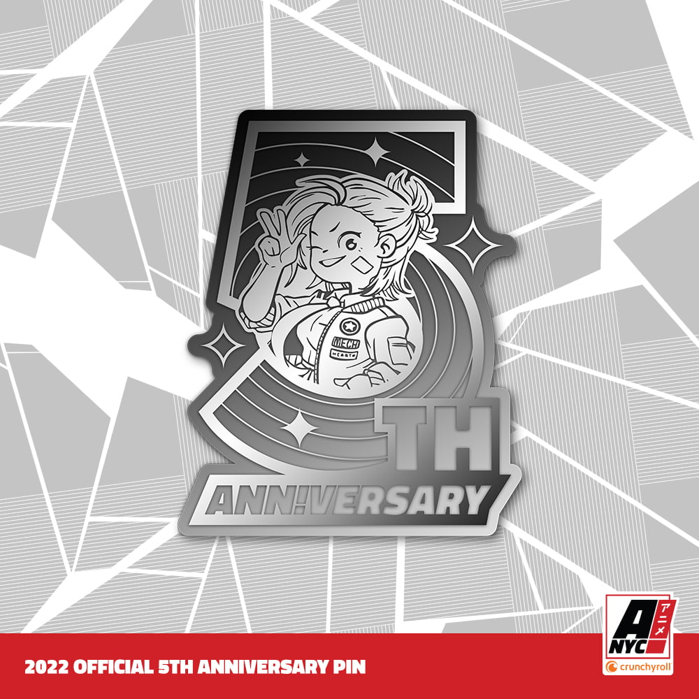 Anime NYC 5th Anniversary Pin