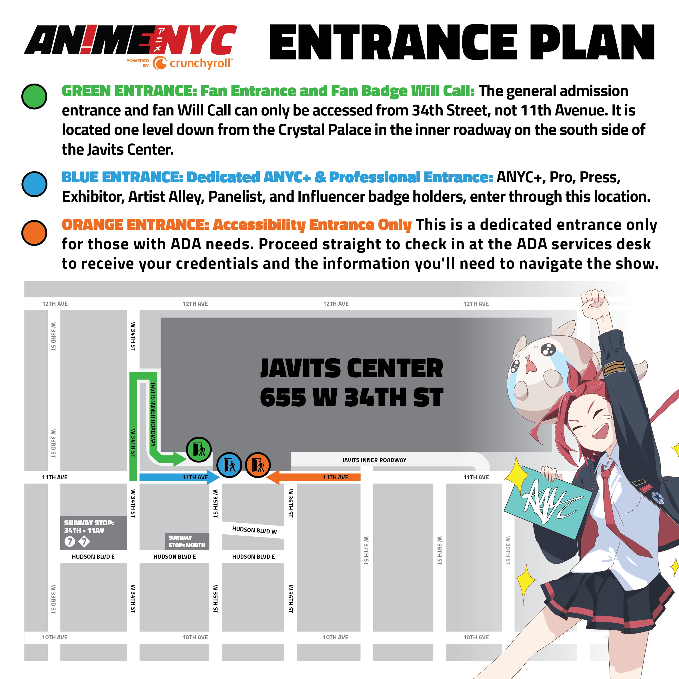 Confira os principais anúncios da Crunchyroll na Anime NYC
