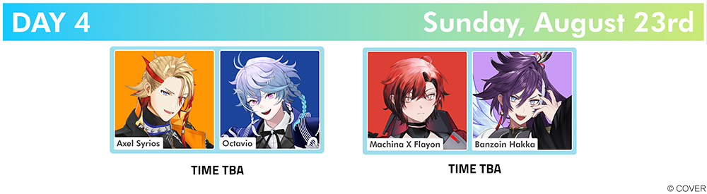 hololive - Axel Syrios, Octavio, Banzoin Hakka, Machina X Flayon